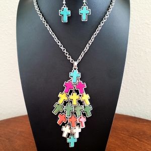 Cross themed costume jewelry